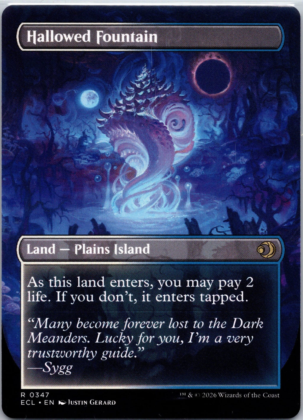 Hallowed Fountain (Borderless) (Back)