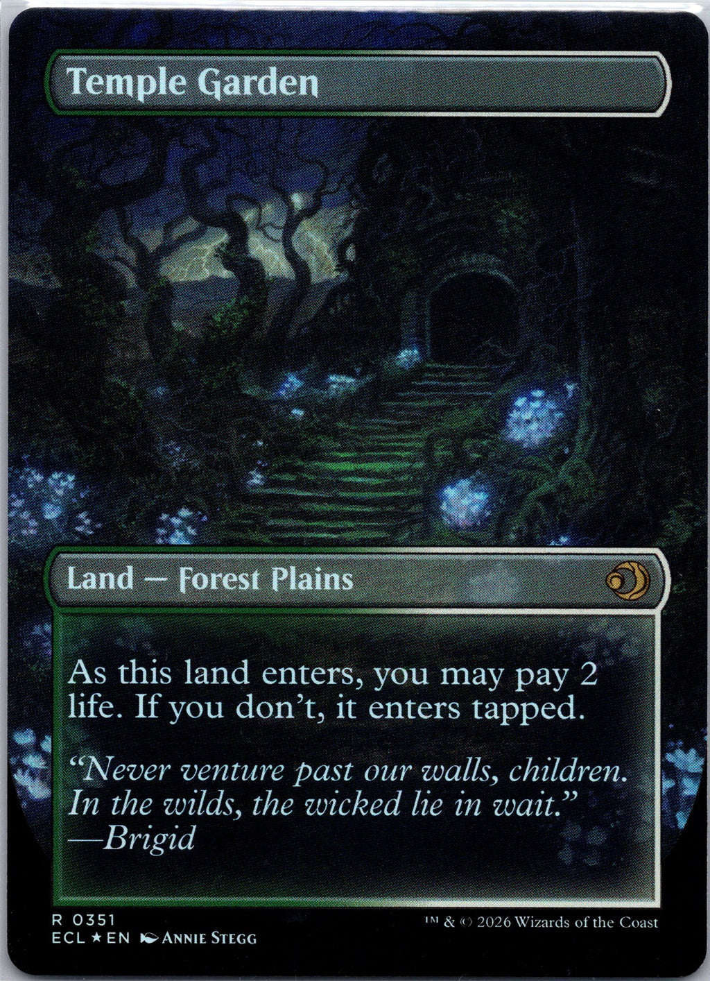 Temple Garden (Borderless) (Back)