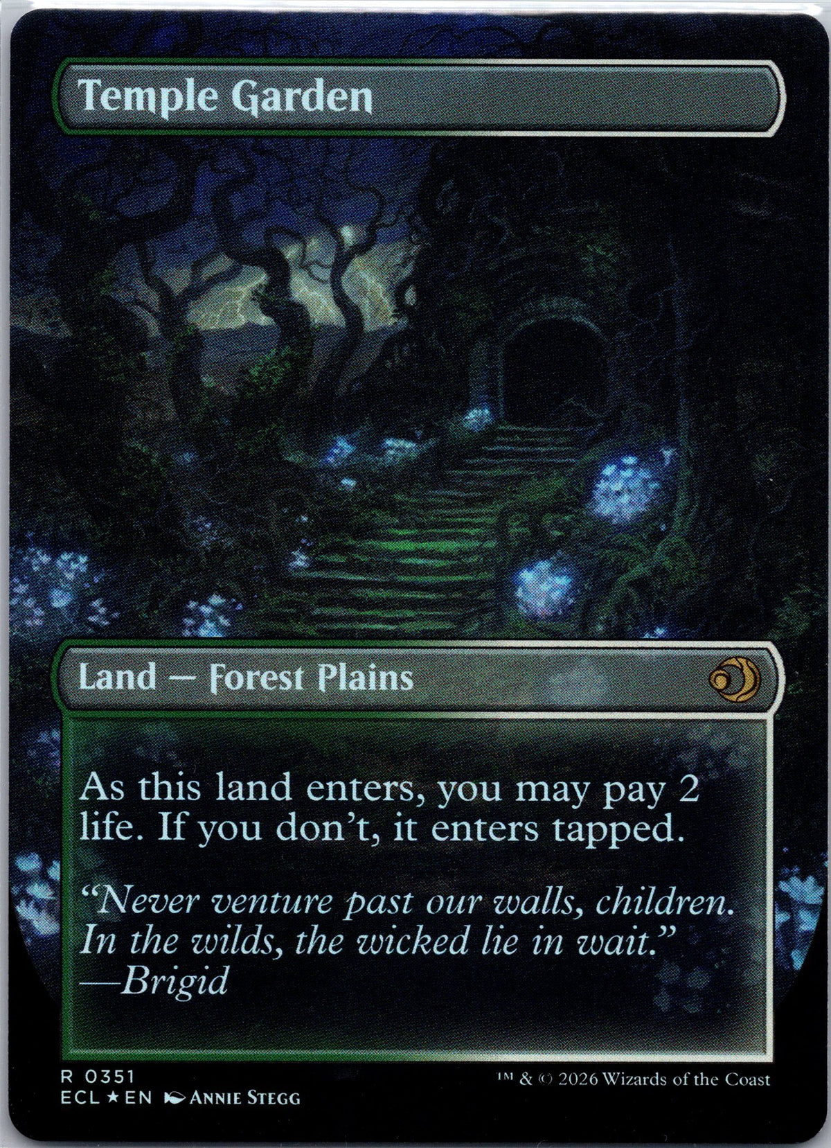 Temple Garden (Borderless) (Back)