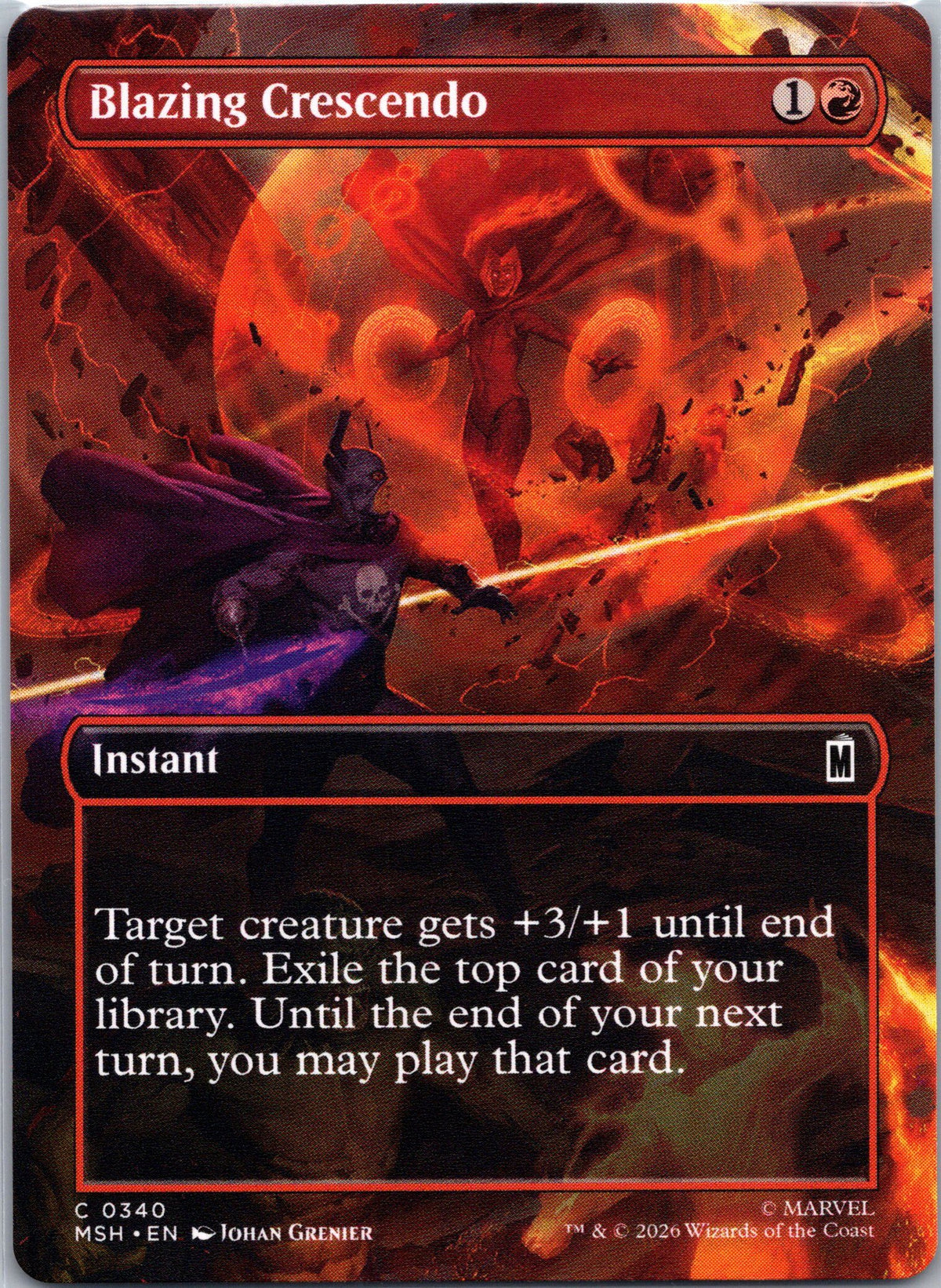 Blazing Crescendo (Borderless)