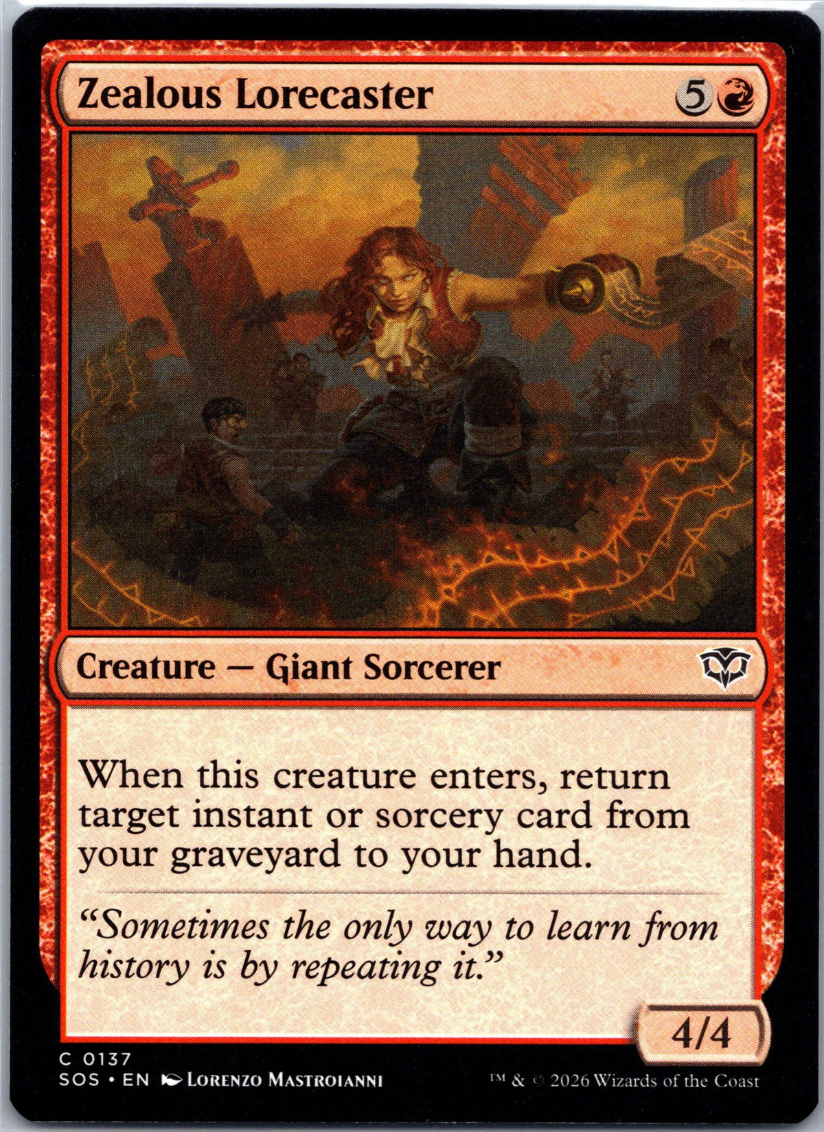 Zealous Lorecaster