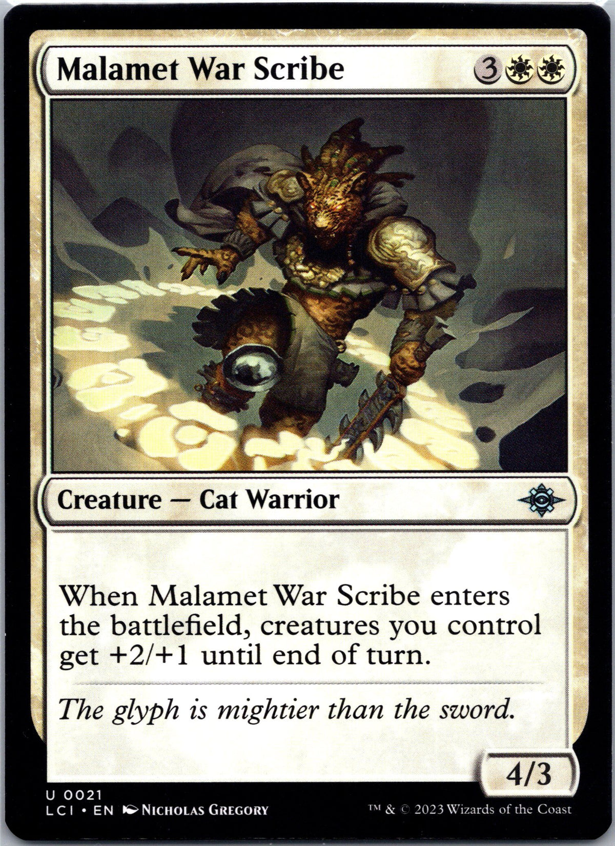 Malamet War Scribe