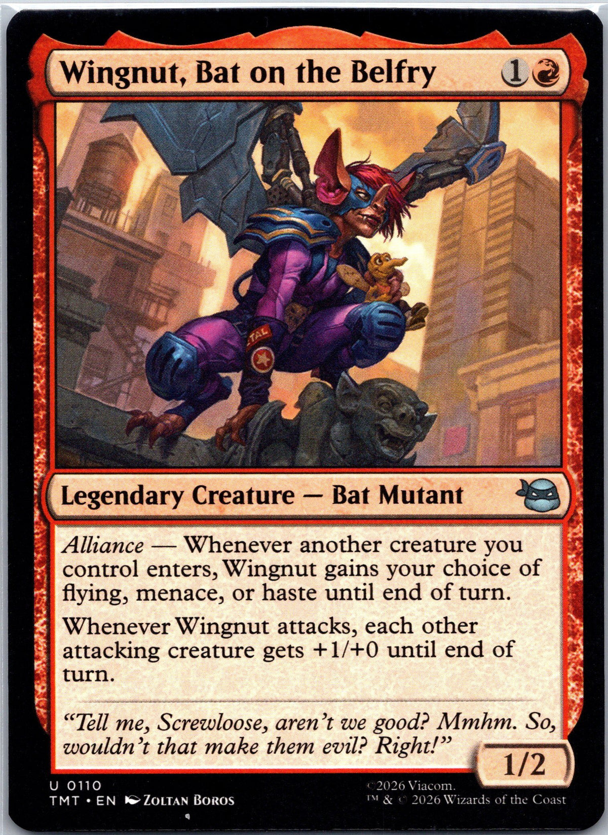 Wingnut, Bat on the Belfry