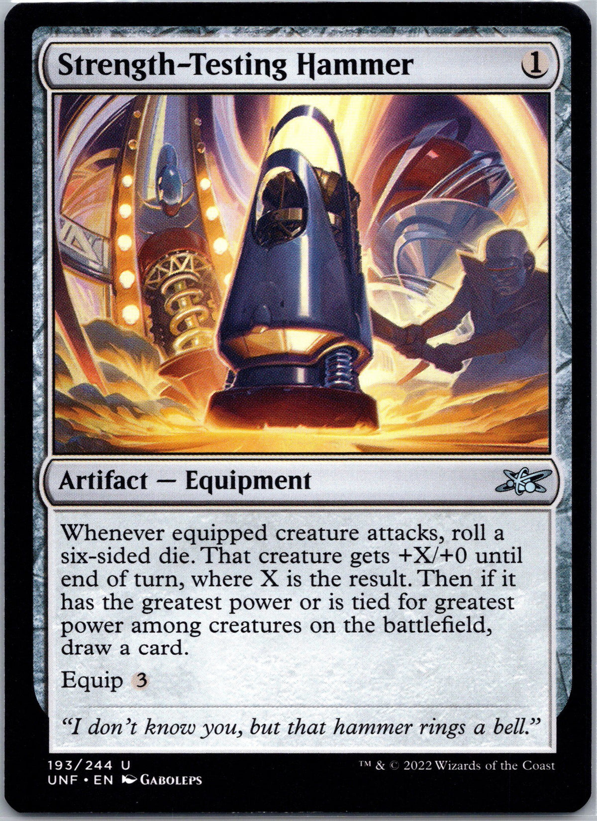 Strength-Testing Hammer