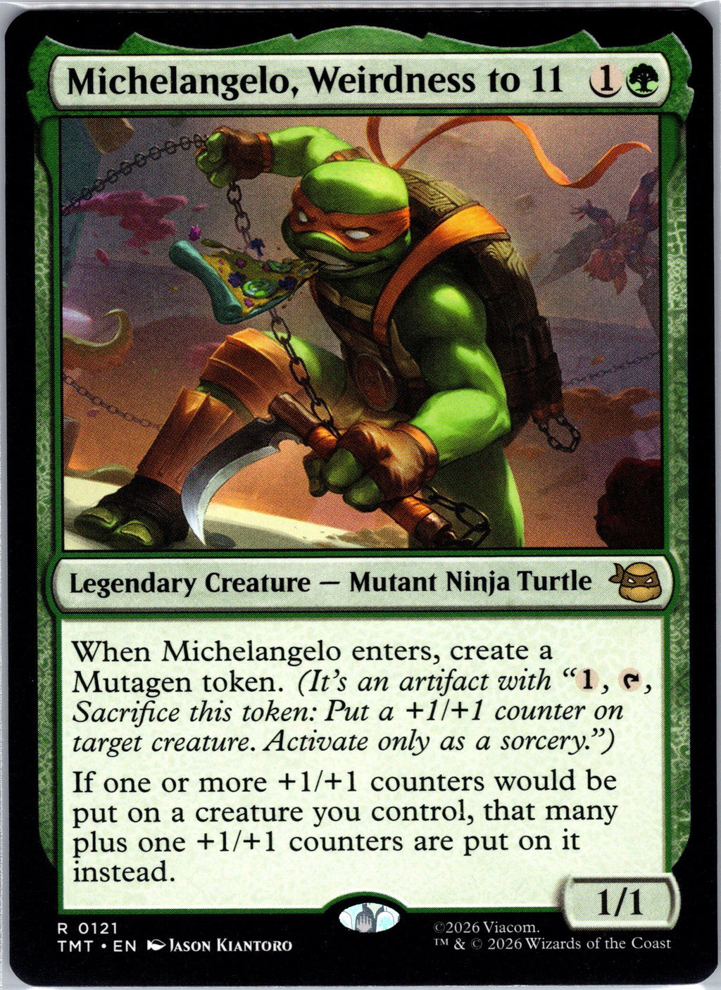 Michelangelo, Weirdness to 11
