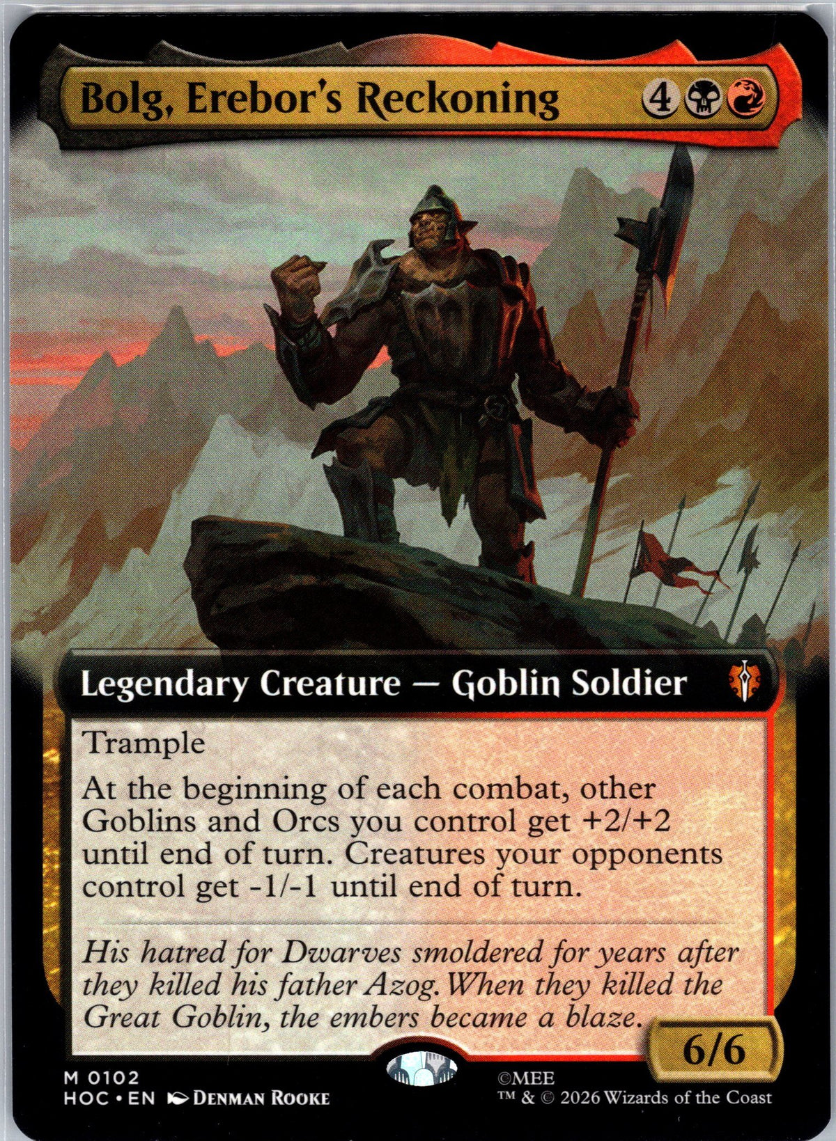 Bolg, Erebor's Reckoning (Extended Art)