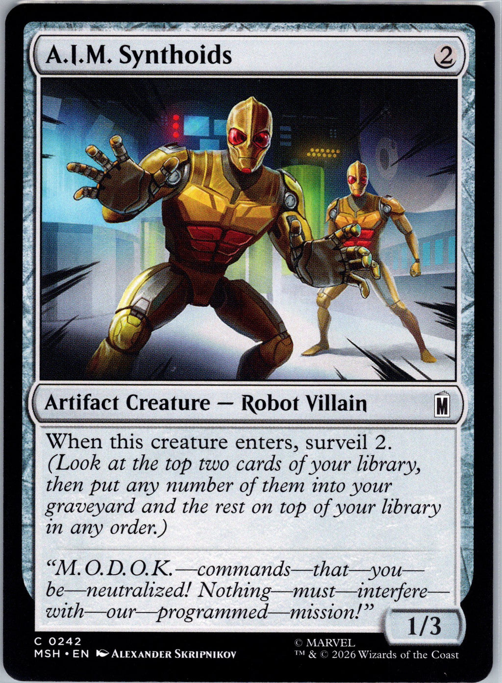 A.I.M. Synthoids