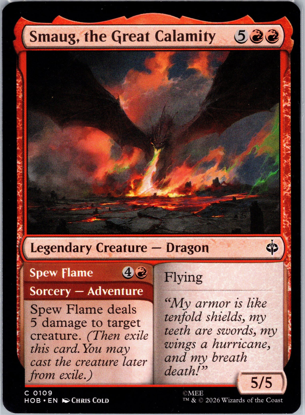 Smaug, the Great Calamity