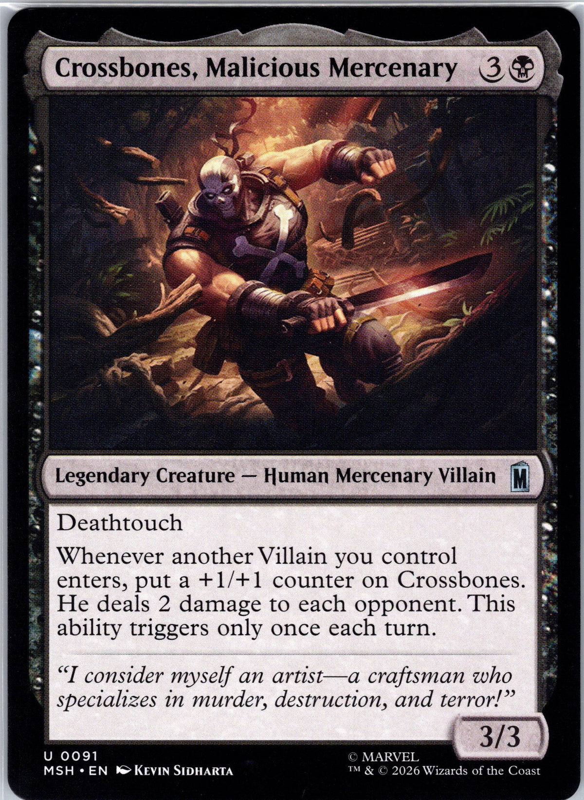 Crossbones, Malicious Mercenary